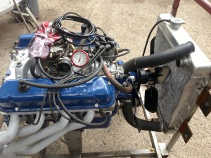 engine from the stand to the test rig