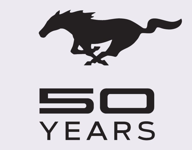 A Custom Logo has Been Created to Celebrate 50 Years of Mustang